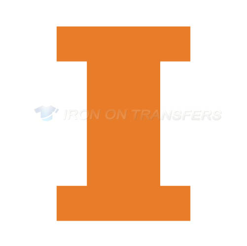 Illinois Fighting Illini Logo T-shirts Iron On Transfers N4608 - Click Image to Close